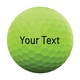 Customizable soft golf balls with text - Green