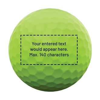 Customizable soft golf balls with text - Green