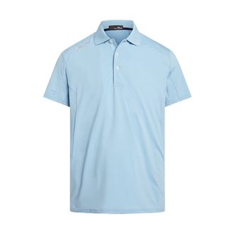 Slim-Fit Stretch-Polo - Puderblau
