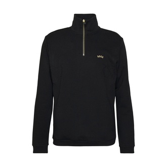 1/4 Zip Pullover - Schwarz