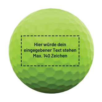 Golfbälle mit deinem Text - Grün