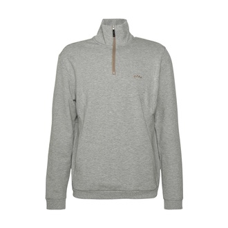 1/4 Zip Pullover - Grau