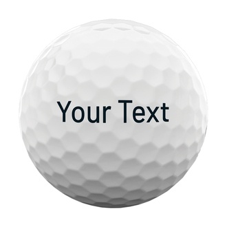 Customizable soft golf balls with text - White
