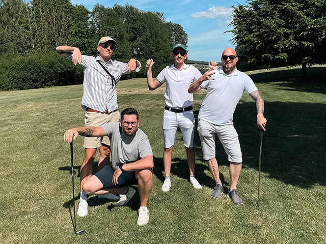 Unser Team von CRONUS GOLF auf  dem Platz